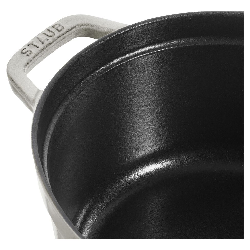 Cocotte 27 cm, oval, Weisser Trüffel, Gusseisen