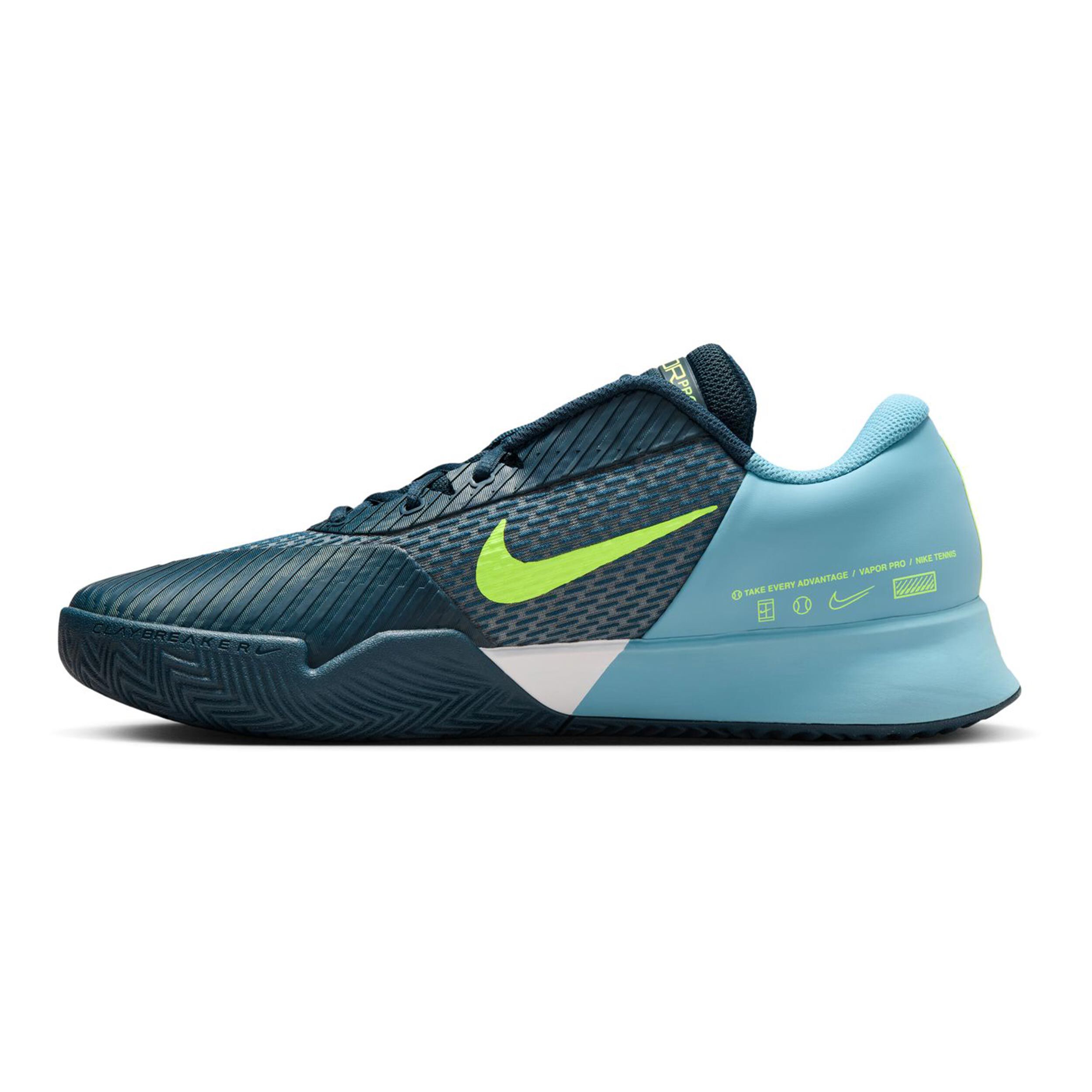 Air Zoom Vapor Pro 2 Sandplatzschuh Herren - Dunkelblau, Türkis