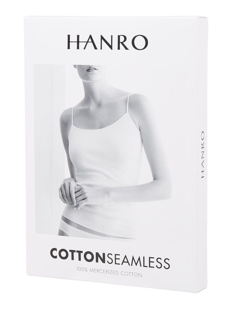 Unterhemd aus merzerisierter Baumwolle Modell 'Cotton Seamless' in weiß