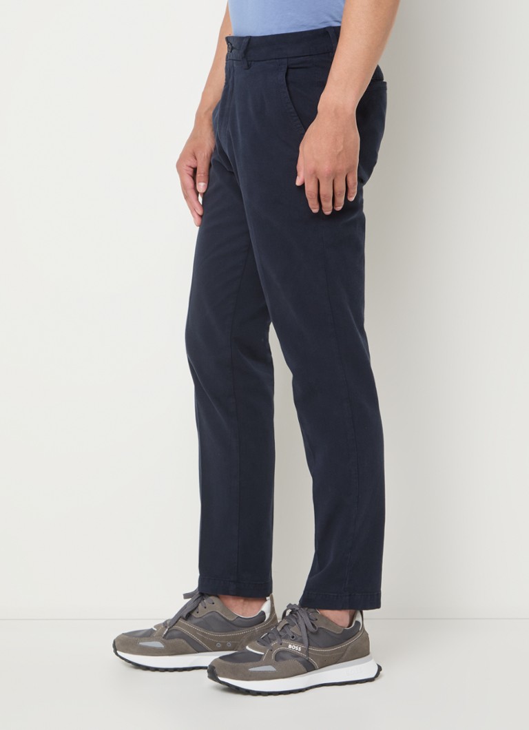 Pantaloni chino HUGO BOSS P-Kaiton Slim Fit din amestec de lyocell