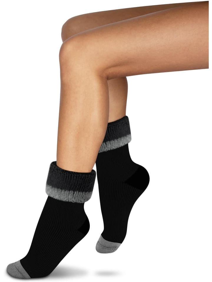 Polar Husky 1 Paar Wintersocken Extrem Hot in Schwarz/Grau günstig kaufen