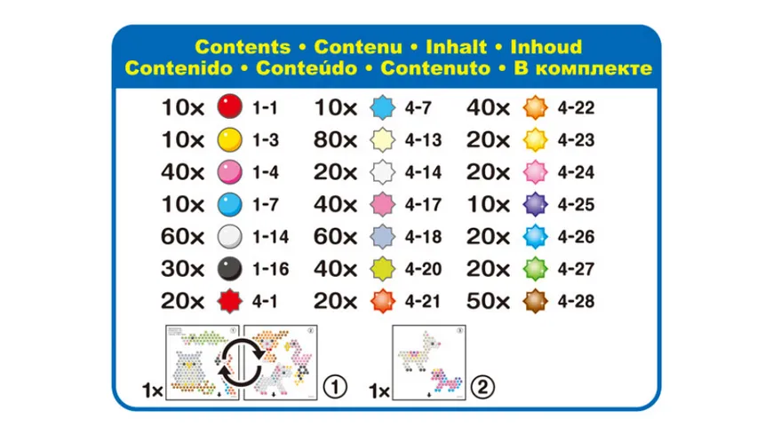 Aquabeads - Sternperlen Tier Refill-Set