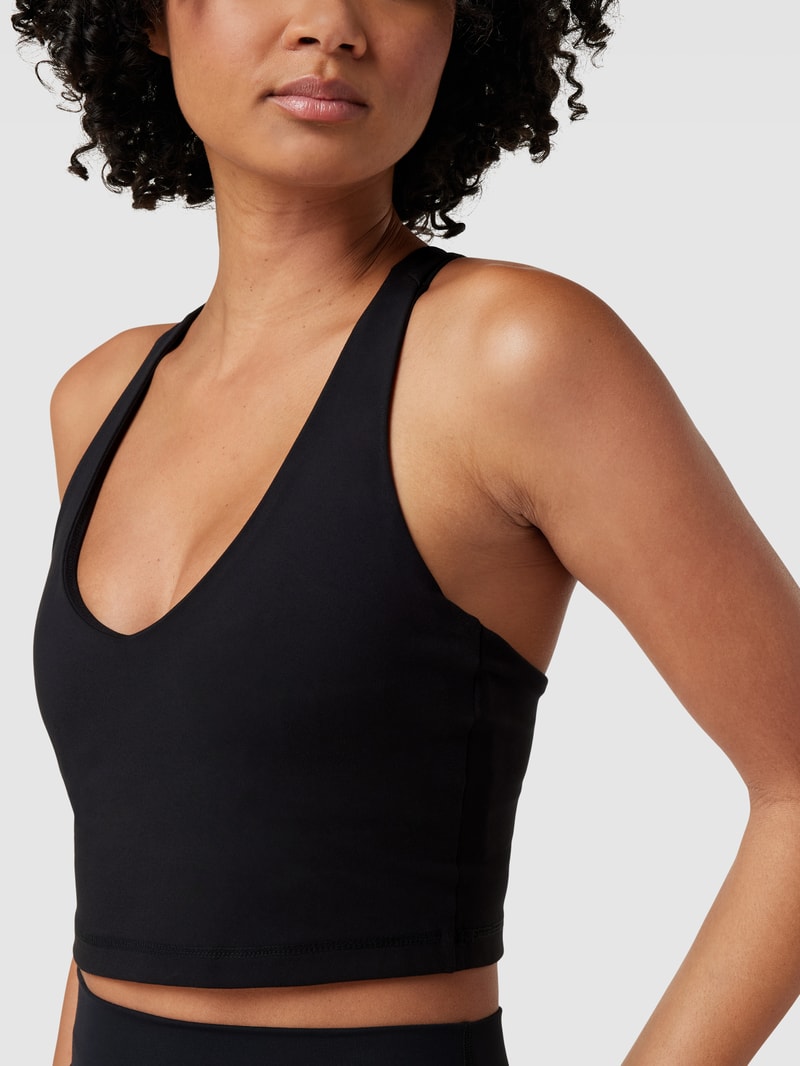 Bustier mit Racerback Modell 'BALANCE' in schwarz