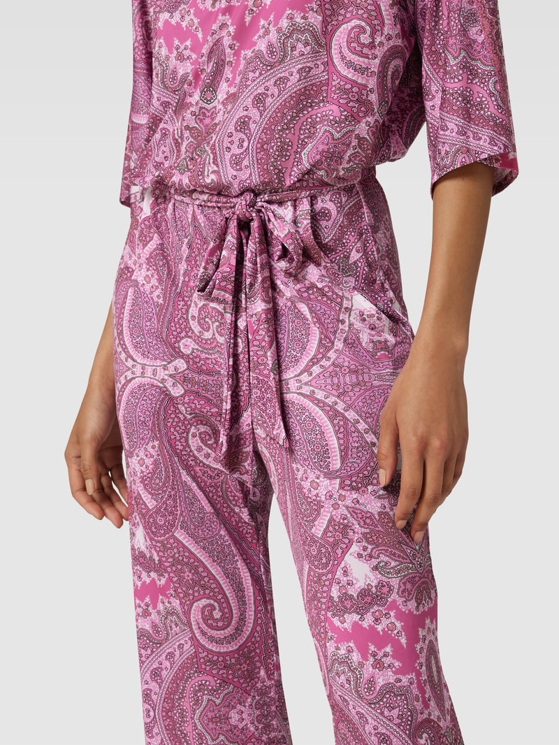 Jumpsuit mit Allover-Muster in pink