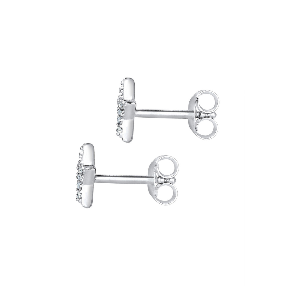Elli Elli Boucles d'Oreilles Sterne Astro Trend Kristalle 925 Silber Boucles d'oreilles