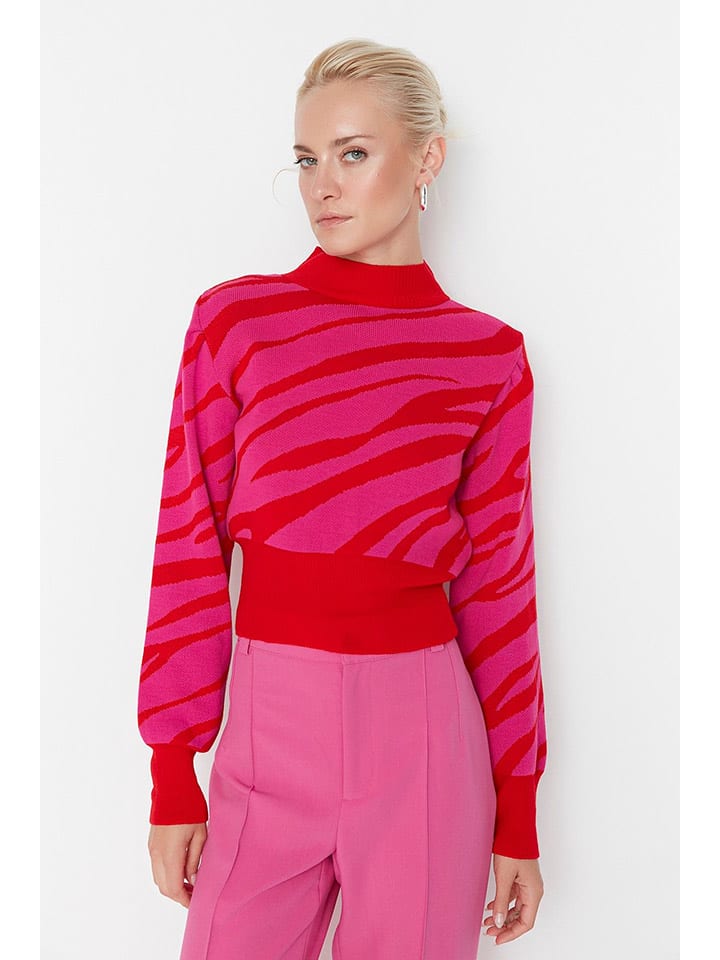 trendyol Pullover in Pink/ Rot günstig kaufen