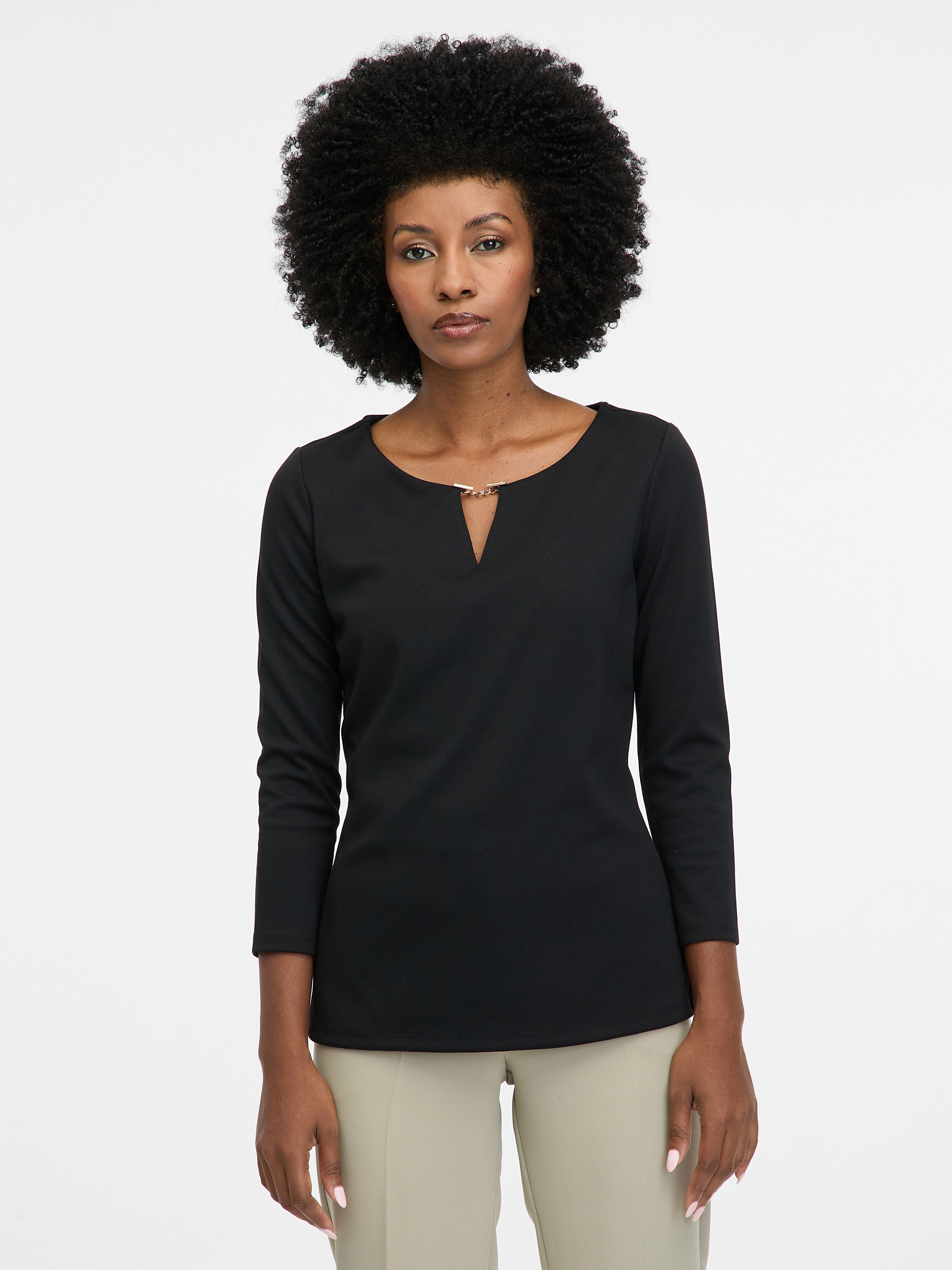 Schwarze Damen-Bluse ORSAY