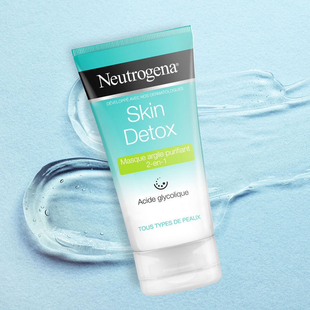 neutrogena Neutrogena Neutrogena Skin Detox MasqueArgile Purifiant 2-en-1 Tube 150 ml masque