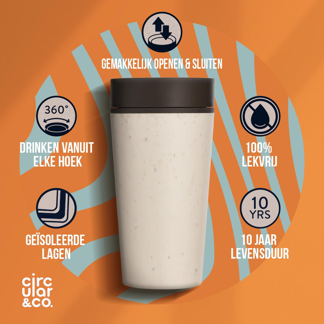 Circular&Co. 340 ml Cream To Go Kaffeebecher