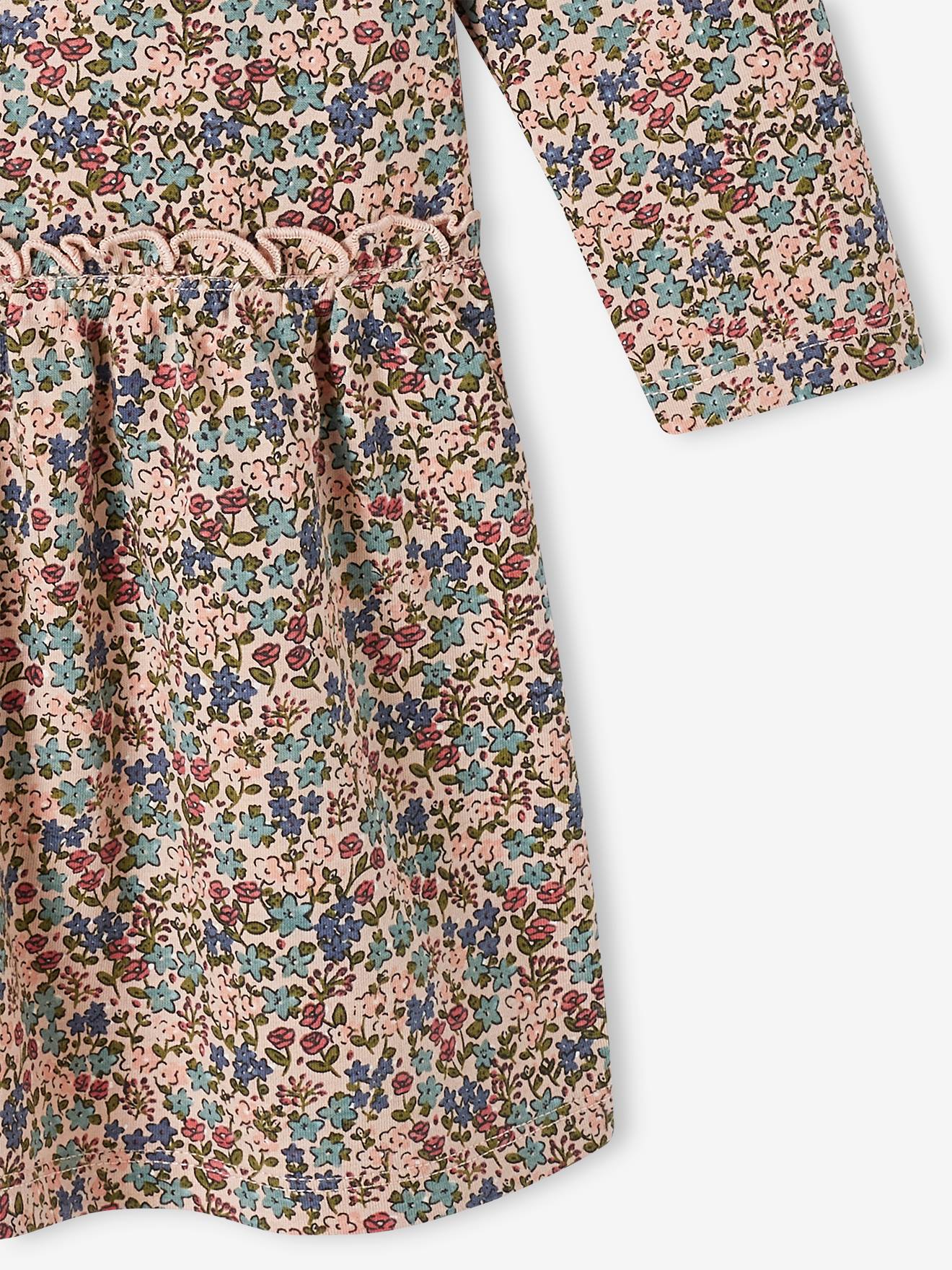 Vertbaudet Mädchen Kleid BASIC - nachtblau bedruckt