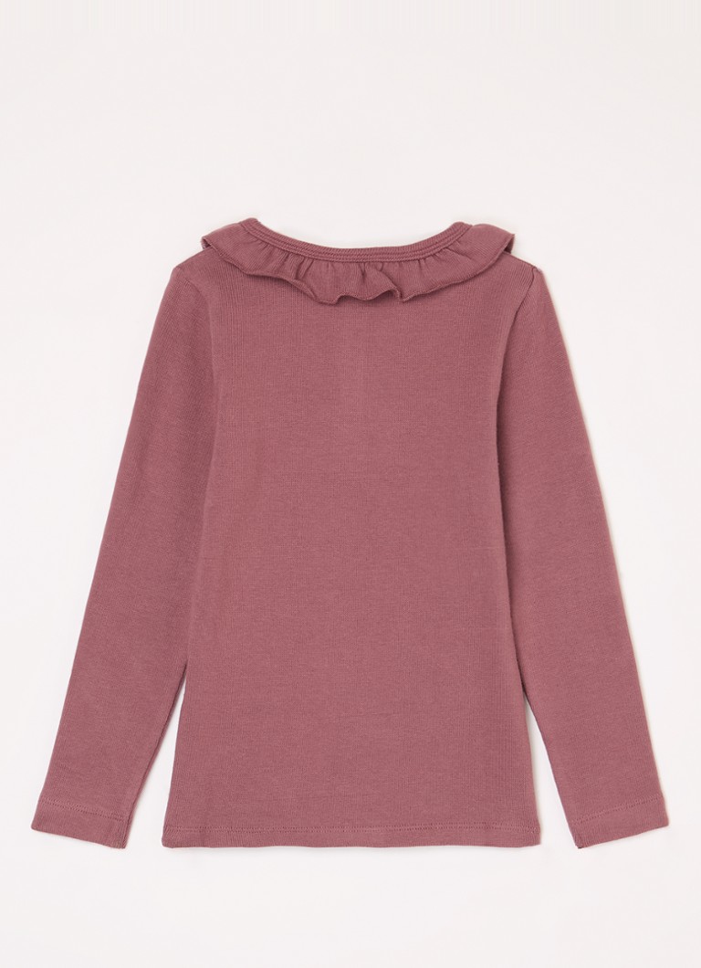Tricou cu mânecă lungă Lil' Atelier NMF Horo din bumbac organic
