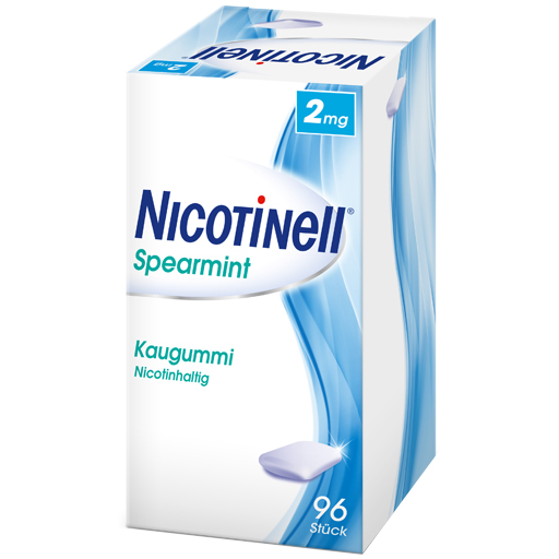 NICOTINELL Kaugummi Spearmint 2 mg  96 St  Kaugummi