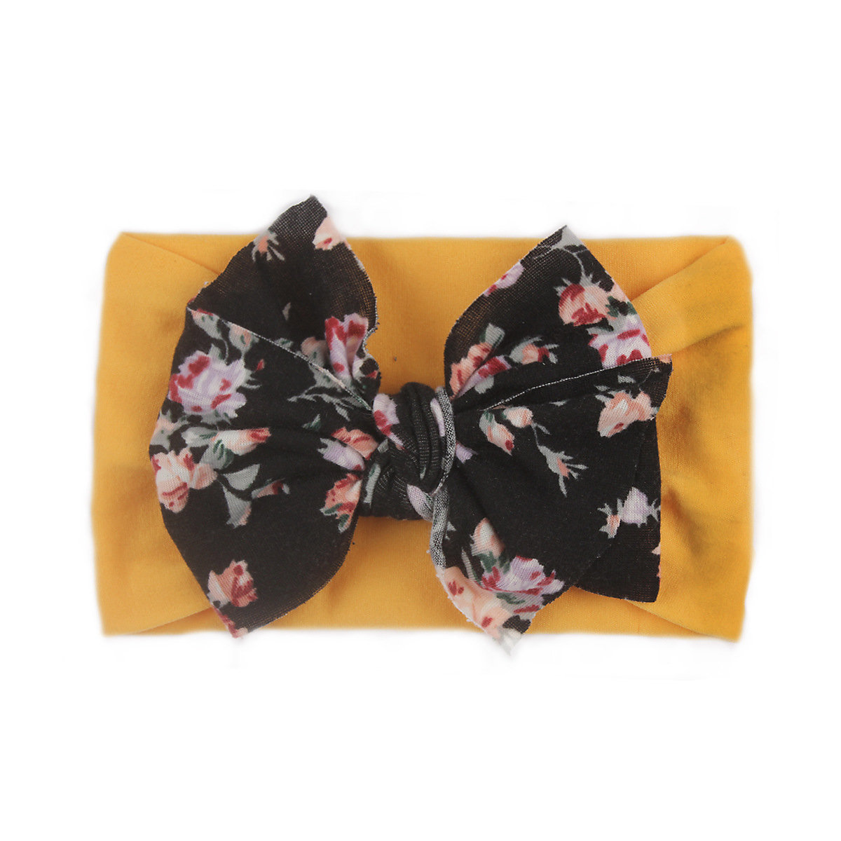 Elastisches Stirnband für Kinder Haarschmuck im Boho-Stil mit Blumen-Haarschmuck, Schleife für Kinder Haarschmuck