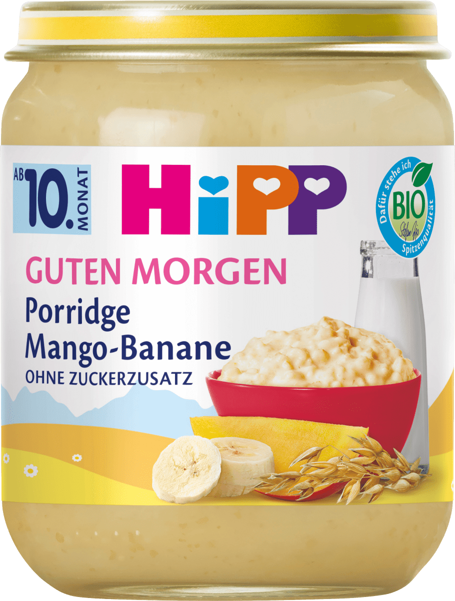 Porridge Frühstück Mango-Banane-Haferbrei, ab dem 10.Monat, 160 g