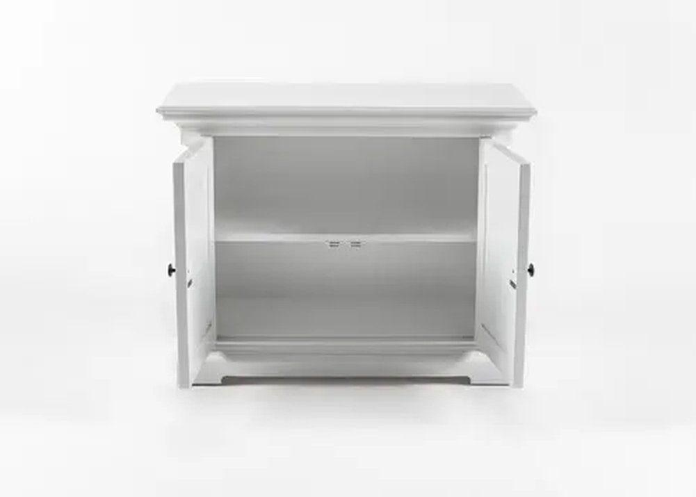 Novasolo Küchenbuffet Provence Verstellbare Regale, Single-Bay Hutch Kabinett