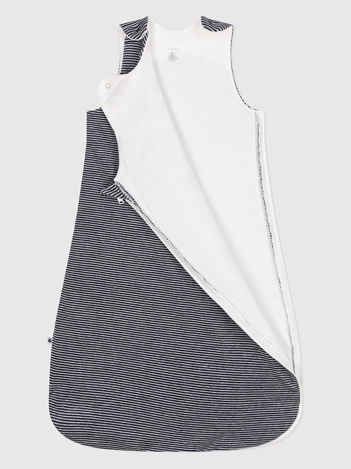 PETIT BATEAU Babyschlafsack in Dunkelblau/ Weiß günstig kaufen