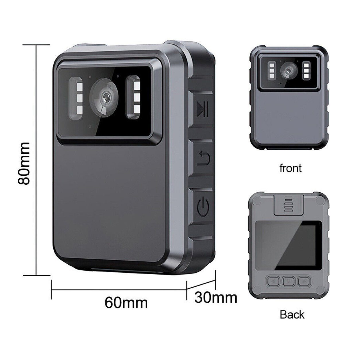 Yoyaxi Mini HD 1080P Körperkamera Dashcam (DVR Sports Cam Motorrad-Camcorder + Fahrradhalterung)