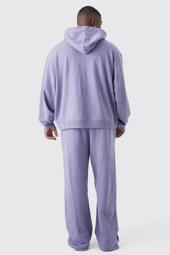 Plus lockere Jogginghose mit geteiltem Saum