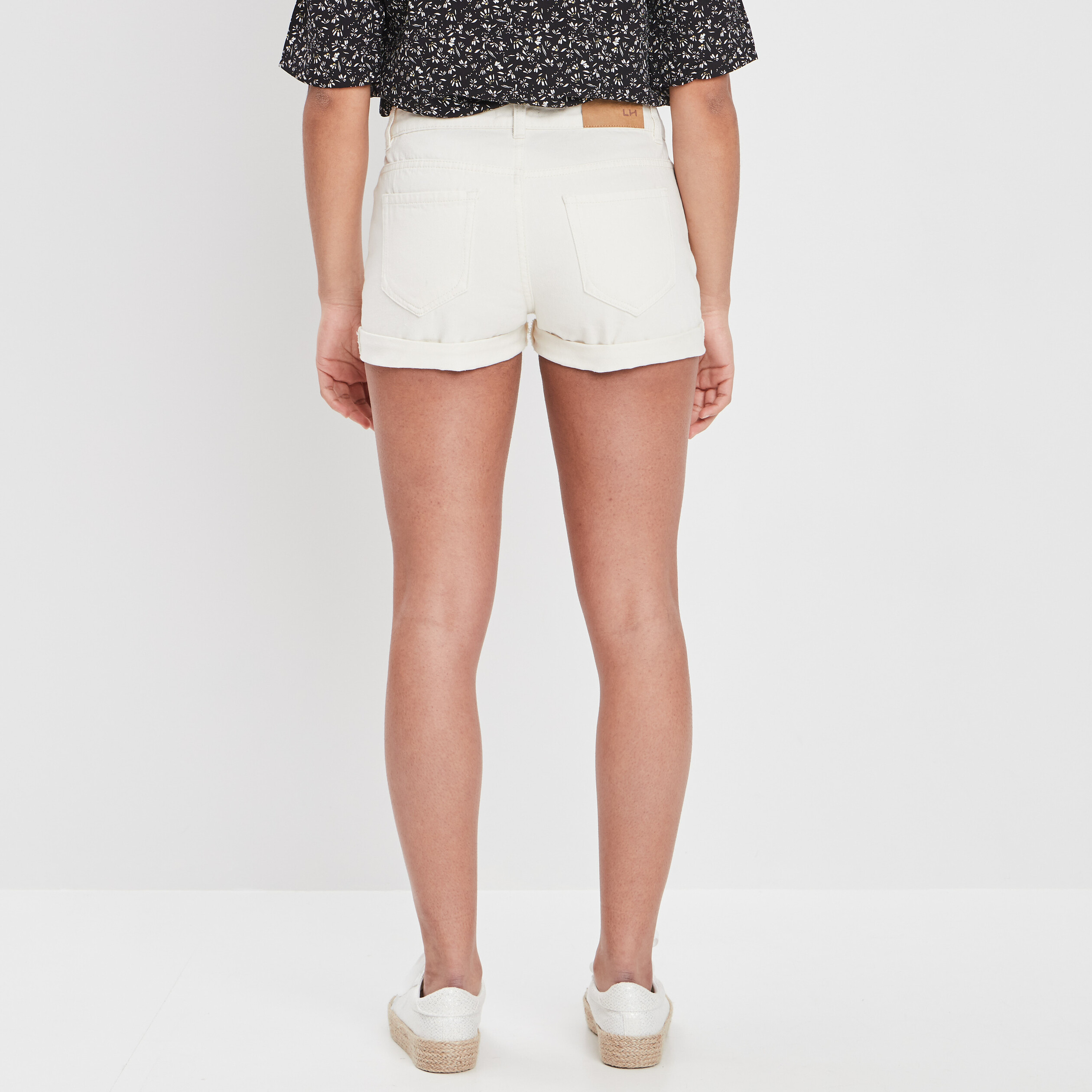 Short droit blanc femme | La Halle