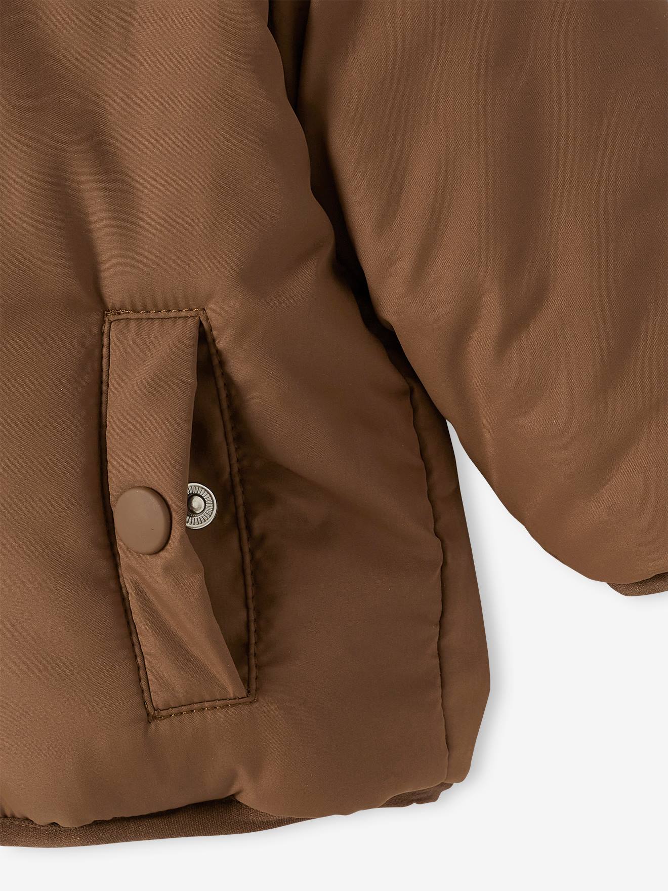 Blouson réversible bébé avec capuche beige