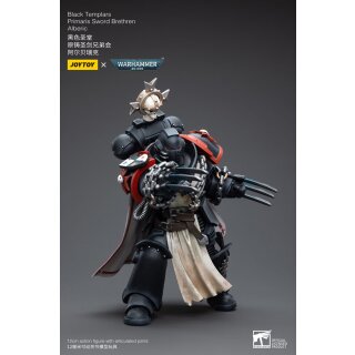 Warhammer 40k Actionfigur 1/18 Black Templars Primaris Sword Brethren Alberic 12 cm