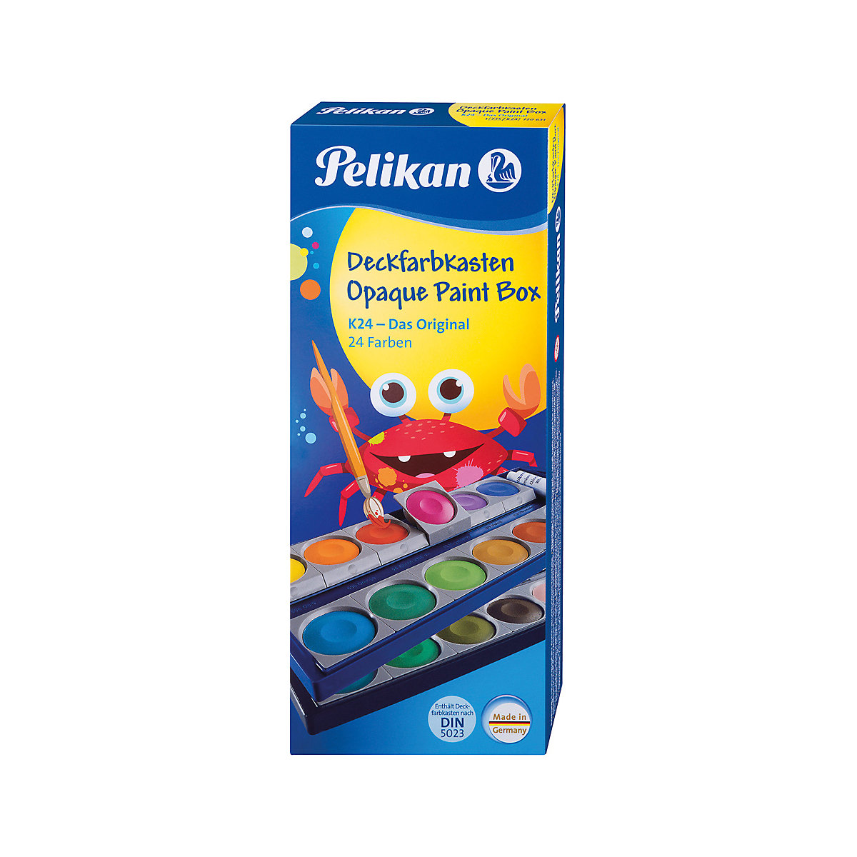 Deckfarbkasten K24, 24 Farben, inkl. Deckweiß