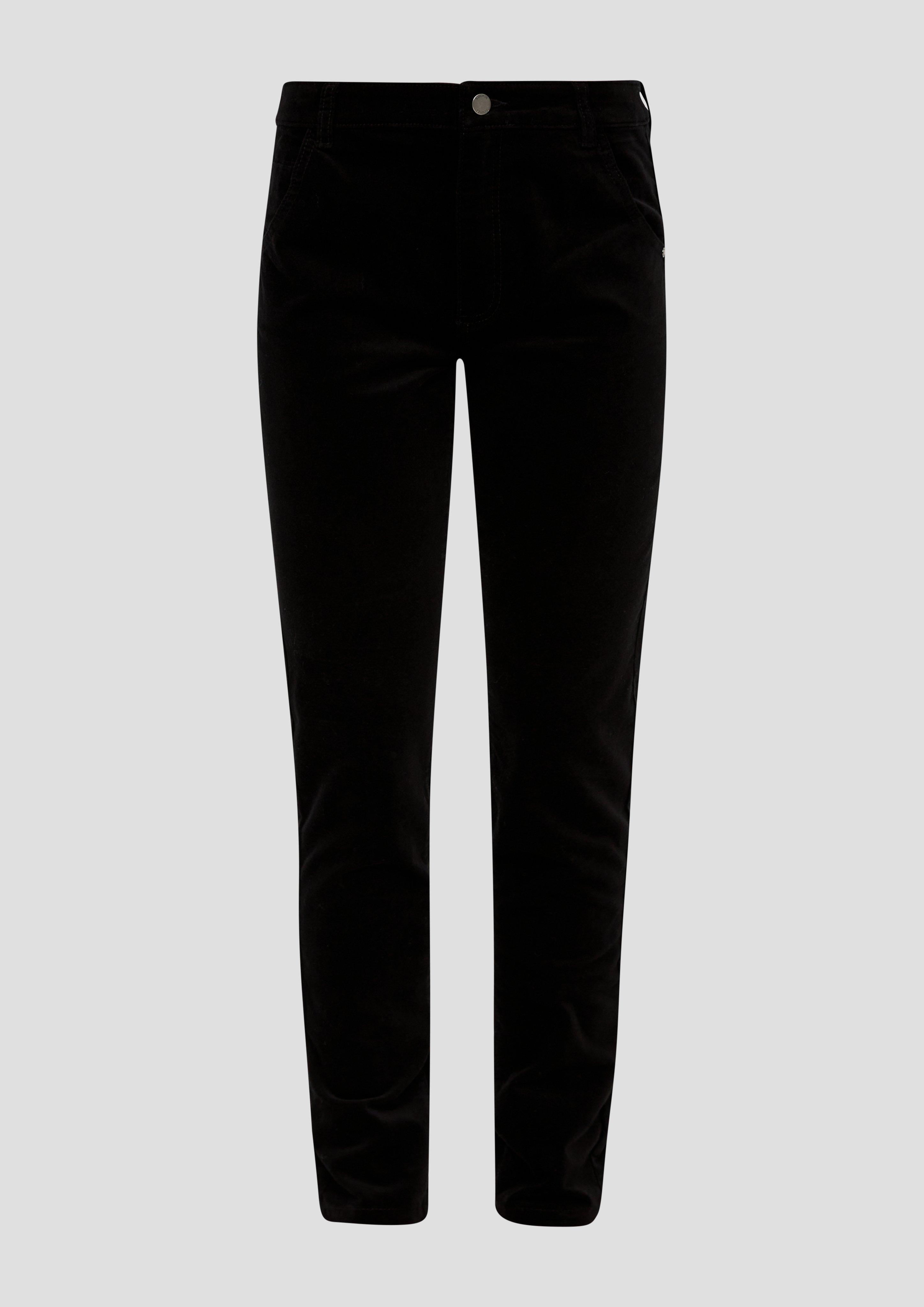 Slim: 5-Pocket-Hose aus Samt  2138773-9999