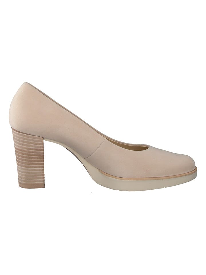 Paul Green Leder-Pumps  in Beige günstig kaufen