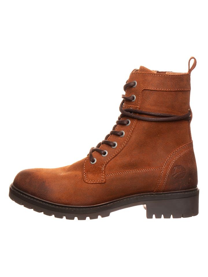 TRAVELIN' Leder-Boots in Hellbraun günstig kaufen