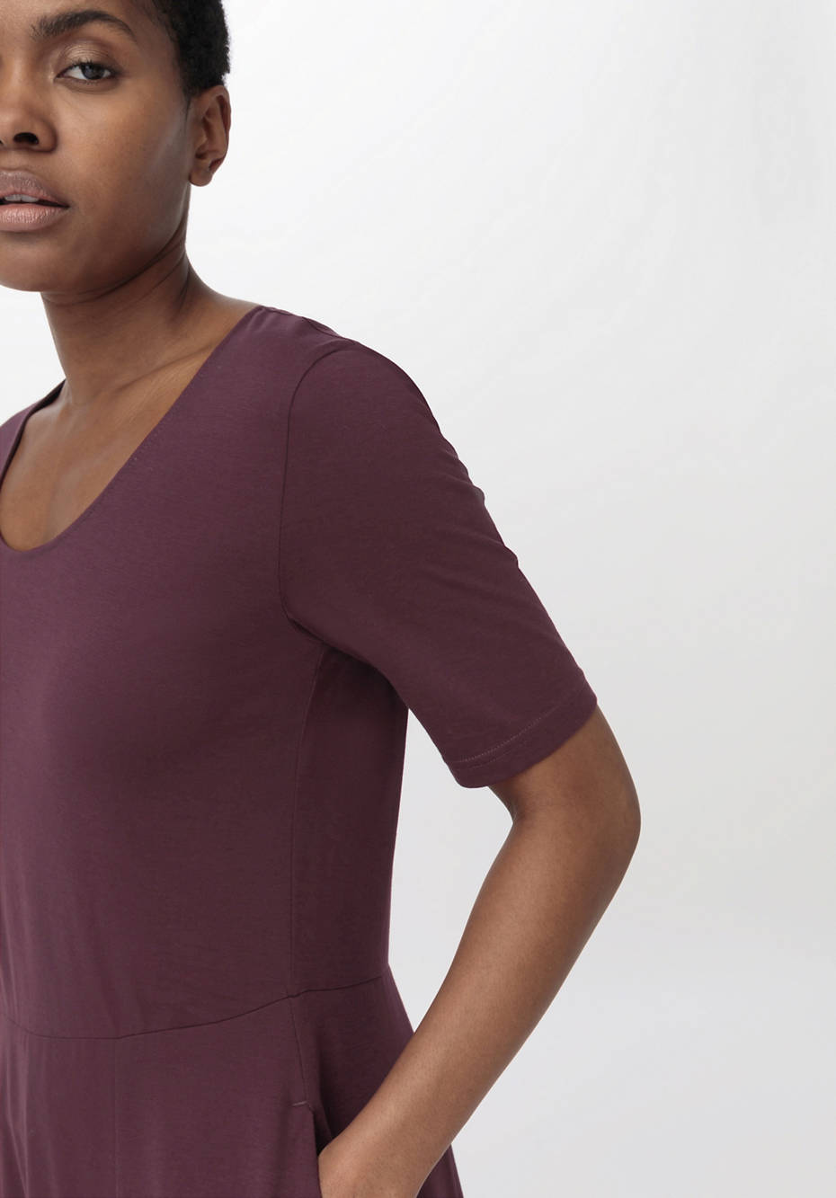 Midi-Kleid aus reiner Bio-Baumwolle