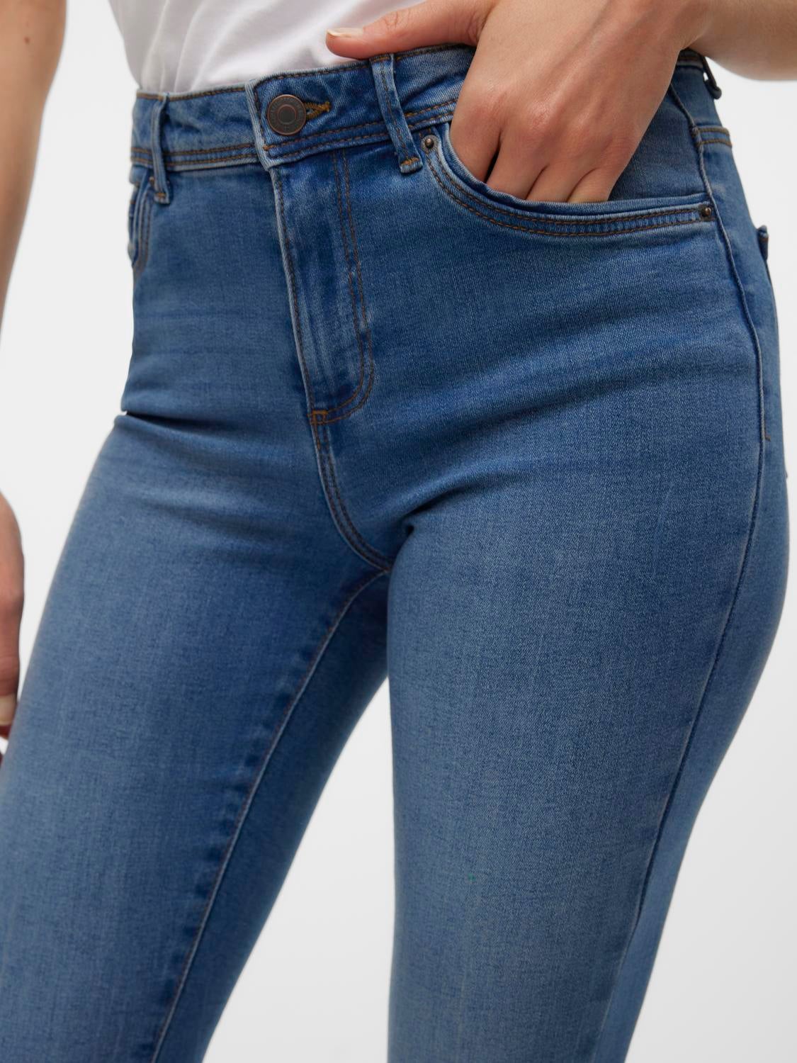 VMTANYA Mid Rise Skinny Fit Jeans