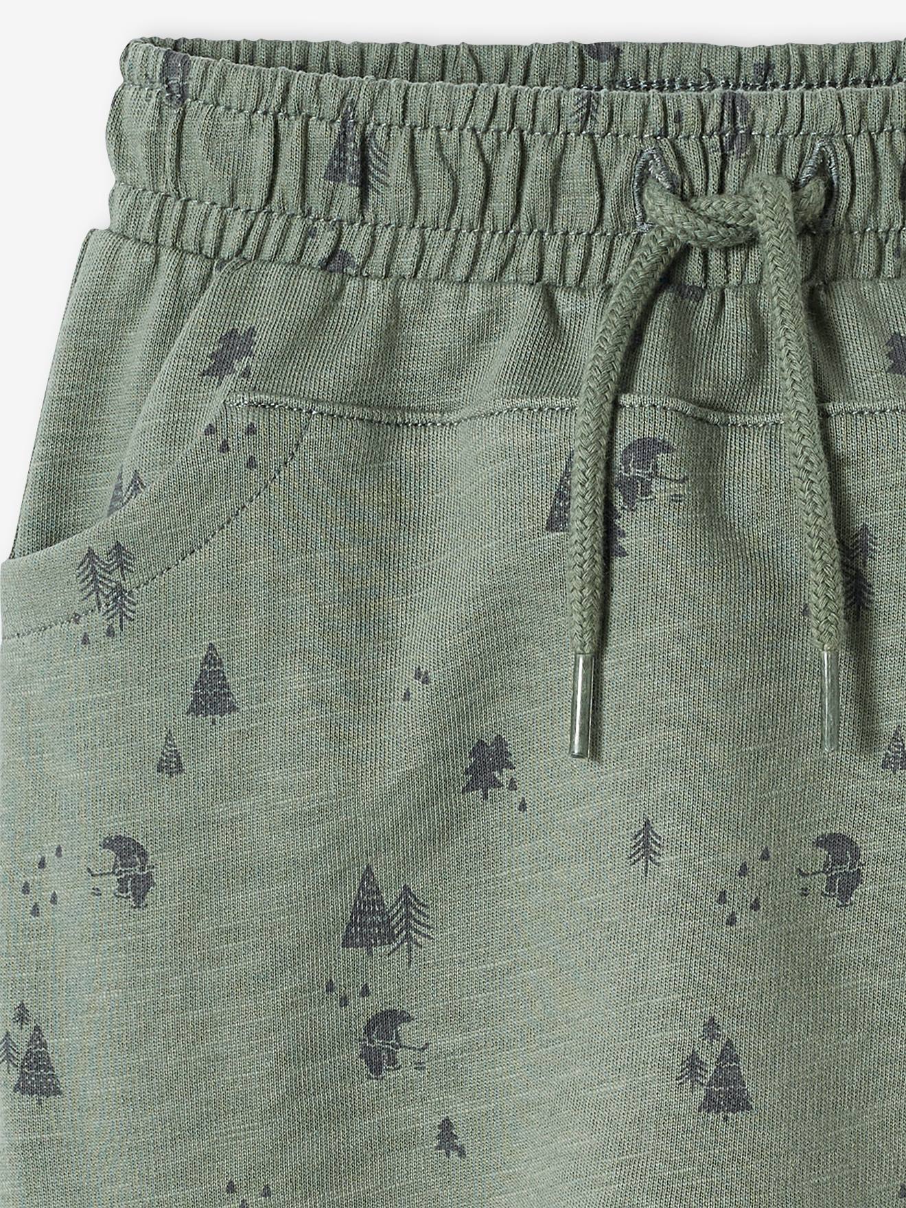 Pantalon molleton bébé garçon caramel imprimé
