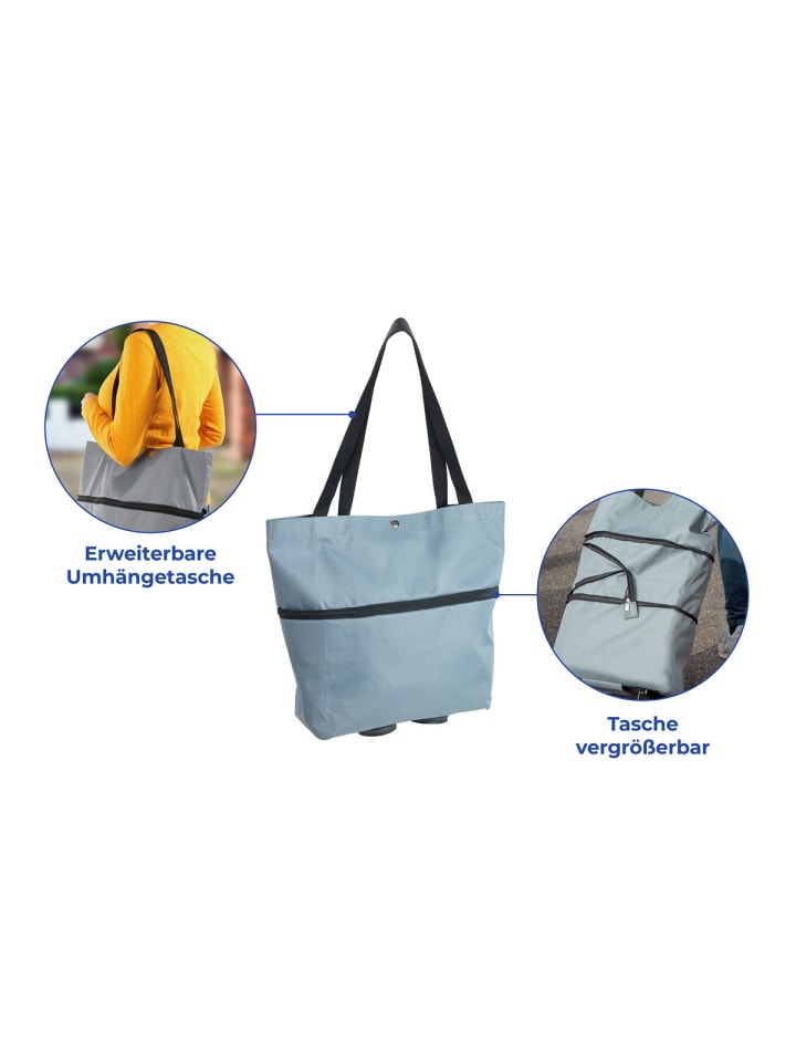 Maximex Einkaufstrolley 3in1 in Grau günstig kaufen onesize