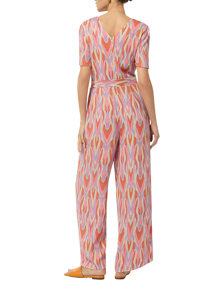 comma Jumpsuit in Lila/ Orange günstig kaufen