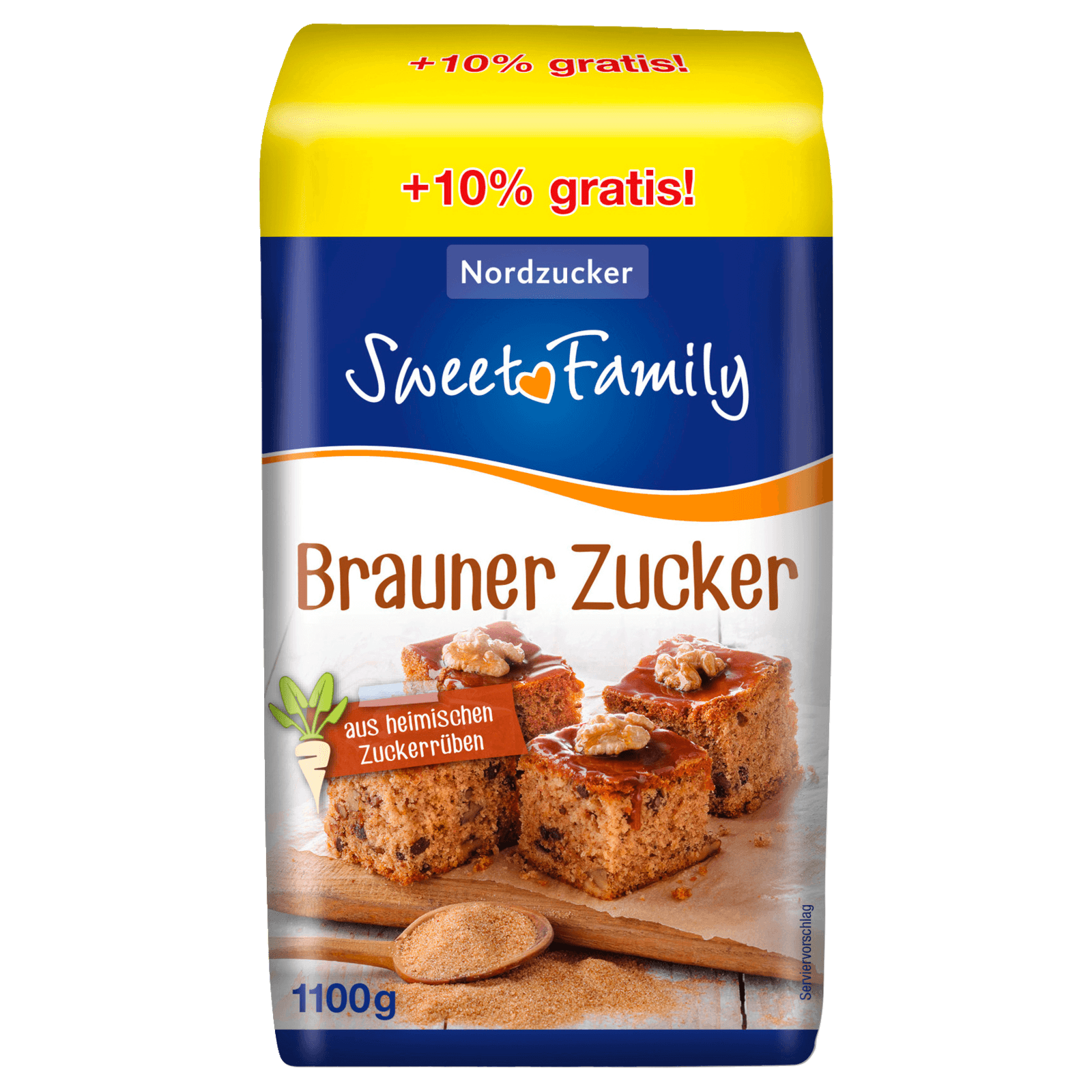 Nordzucker Sweet Family Brauner Zucker 1100g