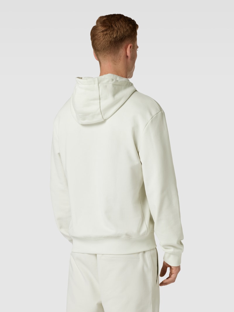 Hoodie mit Label-Print Modell 'Dapo' in offwhite