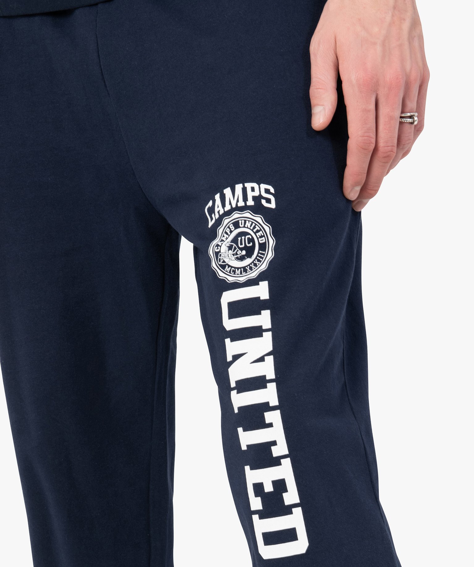 Pantalon de jogging homme avec inscription – Camps United bleu | GEMO