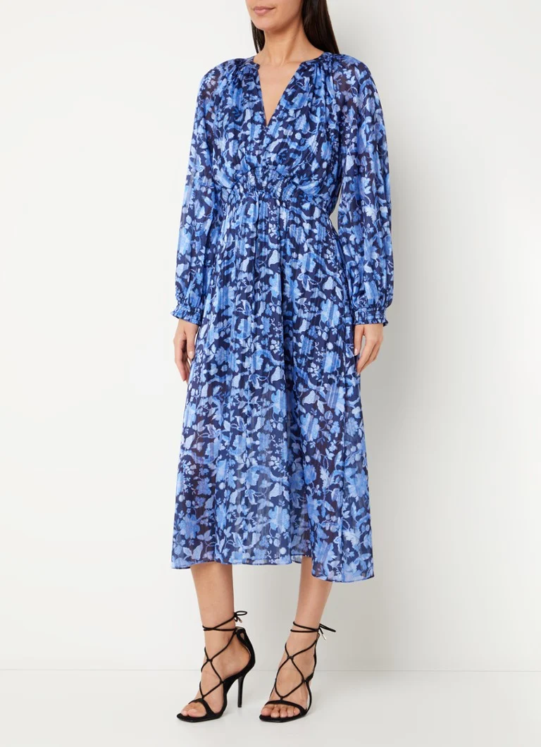 Vestido túnica midi con estampado floral Cynthia de French Connection