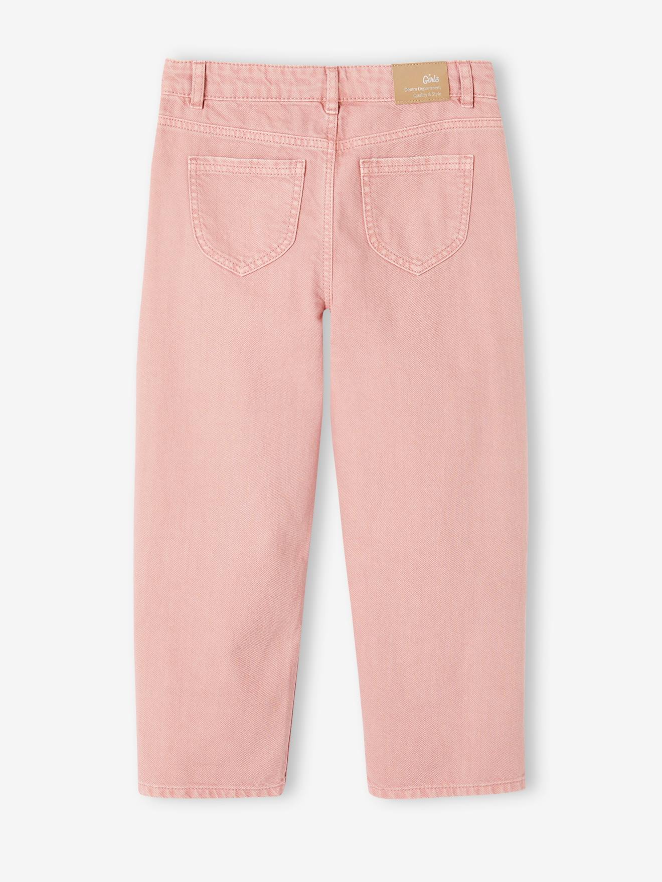 Vertbaudet Gerade Mädchen Hose, Hüftweite COMFORT - blush