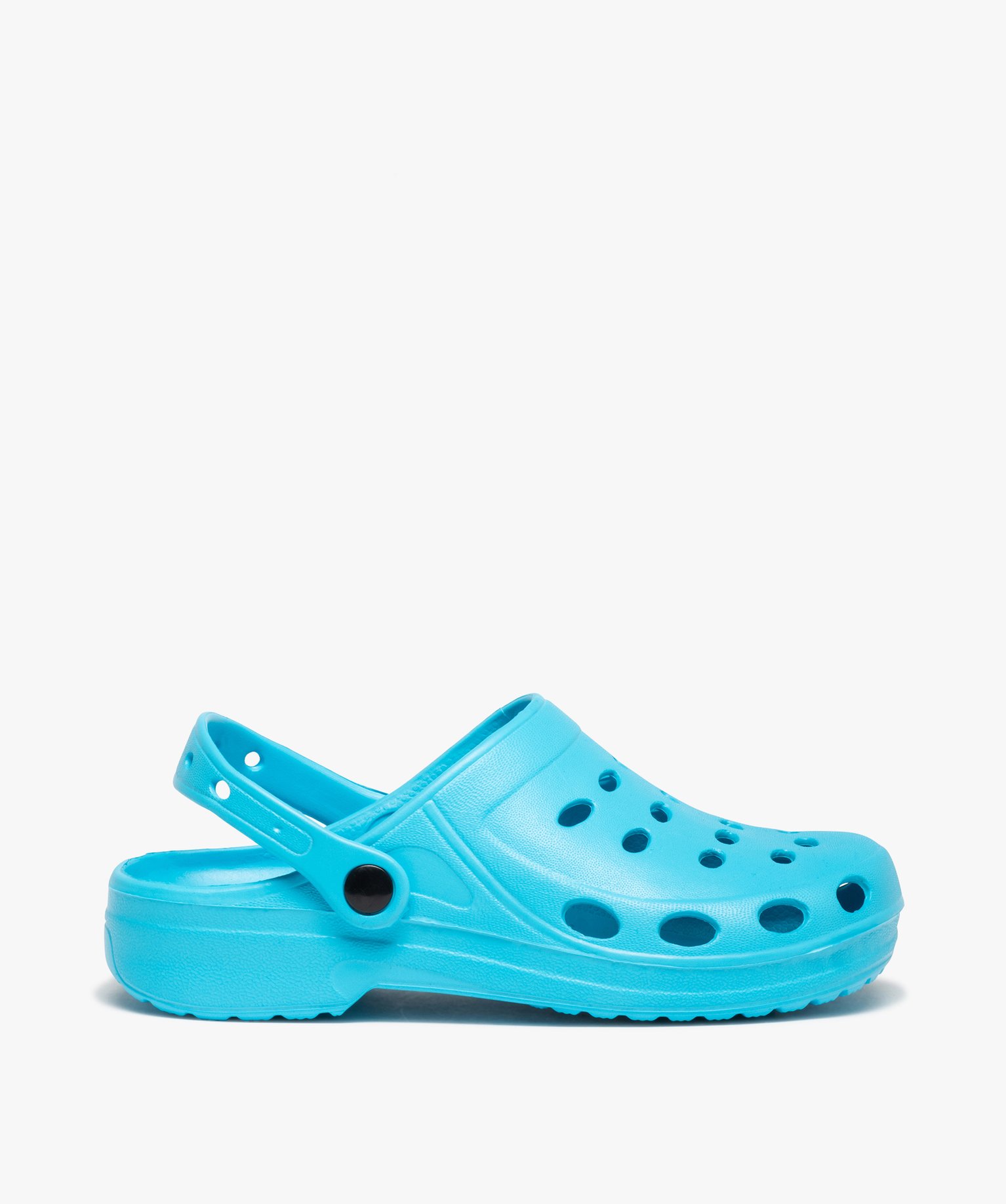 Sabots souples femme unis à perforations bleu | GEMO