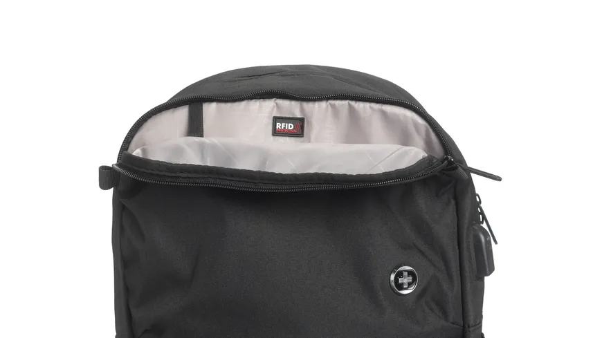 SWISSDIGITAL Freizeit Rucksack COMPANION schwarz