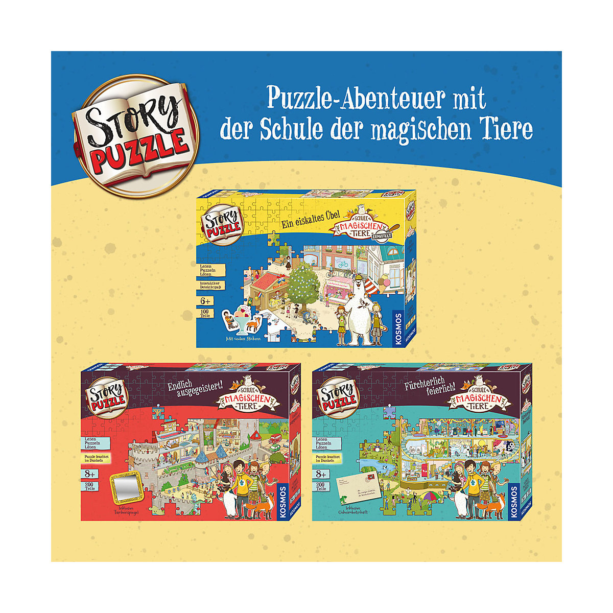 Story-Puzzle: Die Schule der magischen Tiere ermittelt