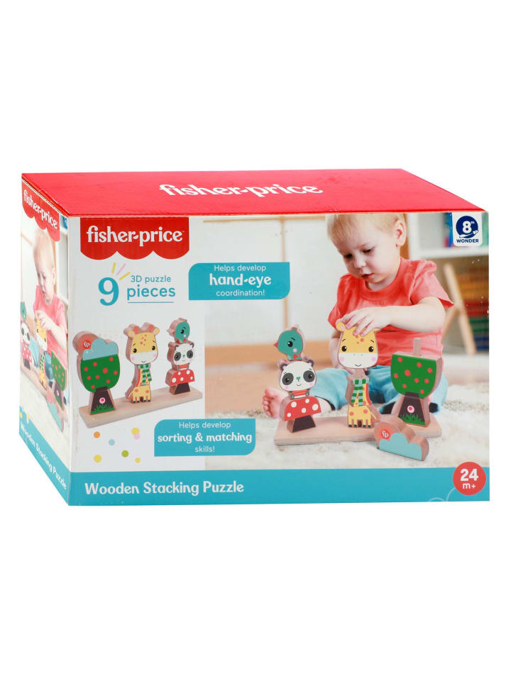 Fisher-Price Holz-Stapelturm (9-teilig) in bunt günstig kaufen onesize
