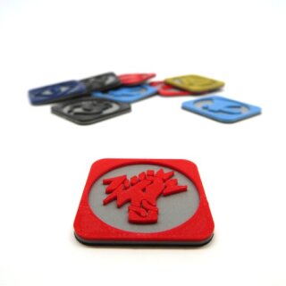 Multicolor Pillage Tokens for Blood Rage - 9 Pieces