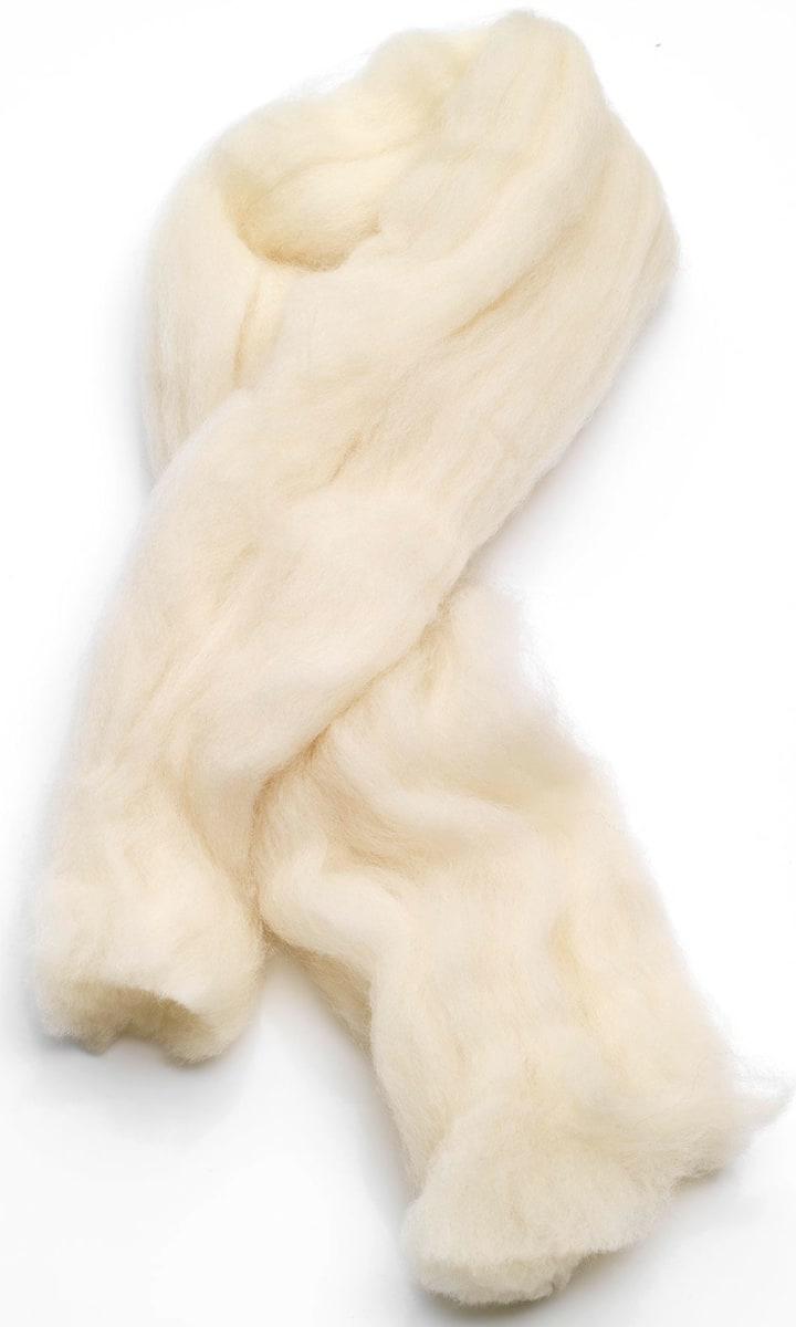 Fettwolle am Strang, 50 g