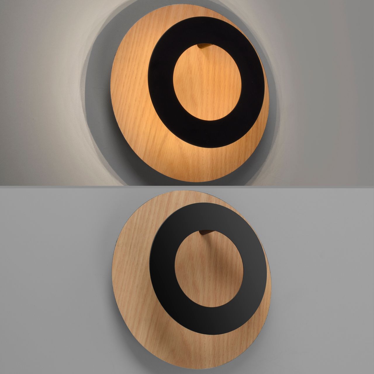 Paul Neuhaus LED Wandleuchte, 1x LED-Board/6,00Watt, 3000 Kelvin, Holz-natur