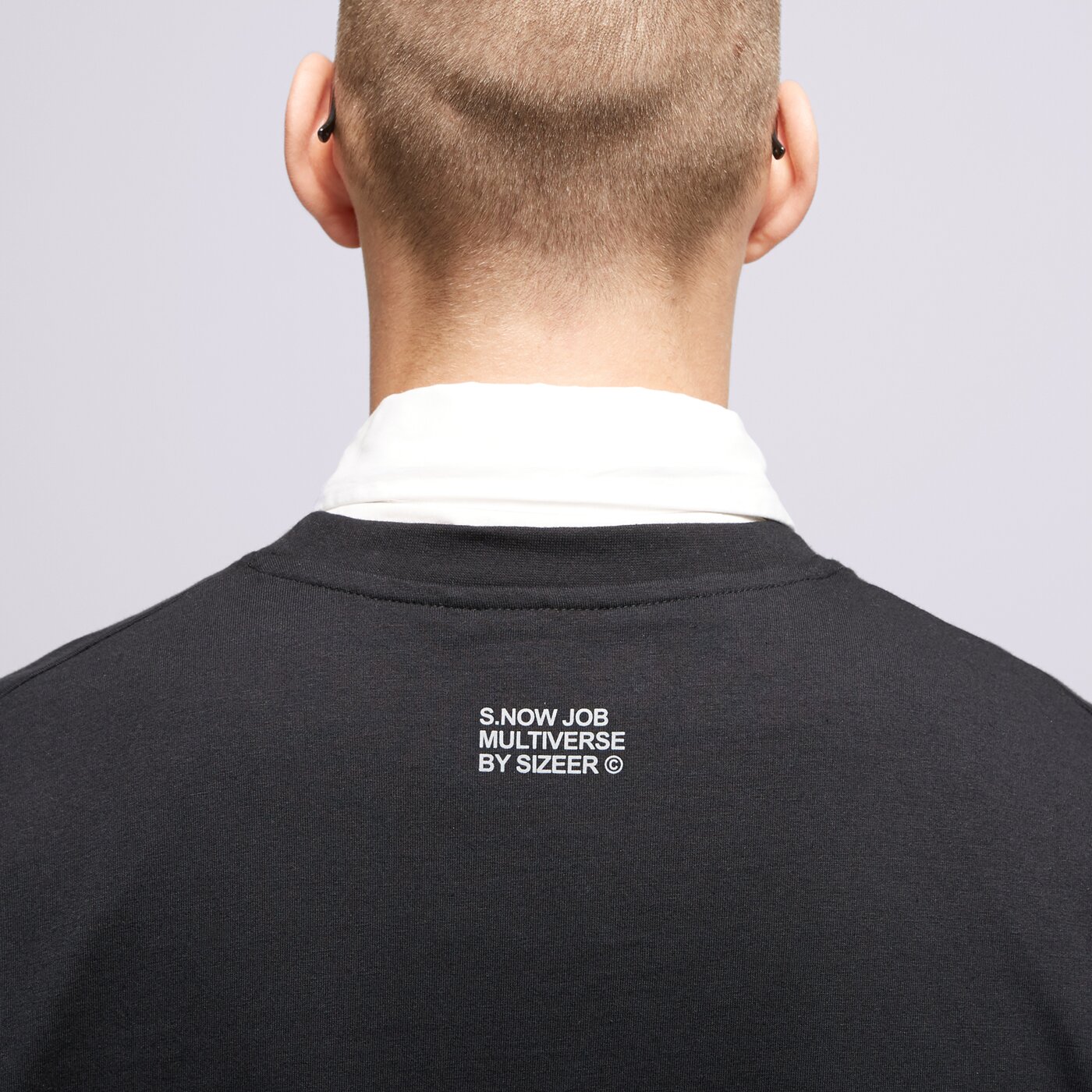 S.NOW JOB SIZEER T SHIRT “WHO MADE WHO”-BLACK Schwarz