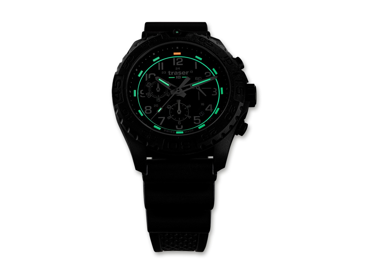 P96 OdP Evolution Chrono Black Kautschuk