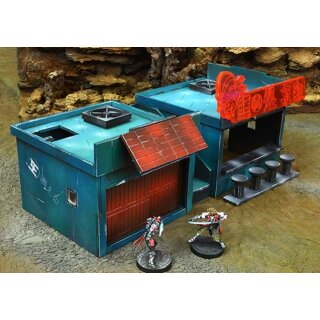 Infinity Neon City Yu Jing S (2 Small Buildings Pack) Octopus + Dojo