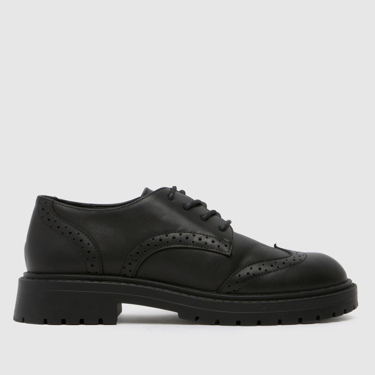 Schuh fekete luminary brogue lányka ifjúsági cipő